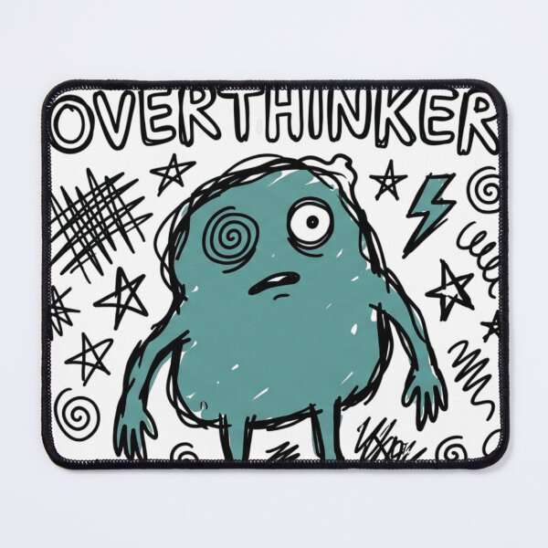 Item preview, Professional Overthinker - Funny Anxious Monster Humor designed and sold by Pixele.