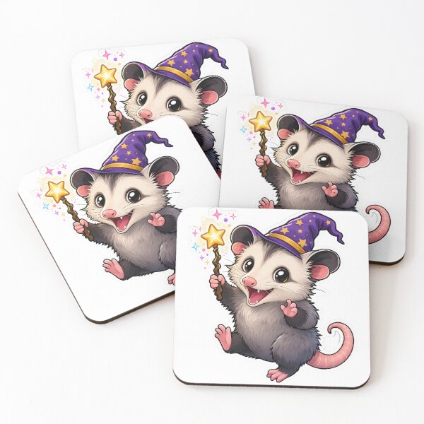 Item preview, Cute Wizard Opossum With Magic Wand designed and sold by PrintCraft884.
