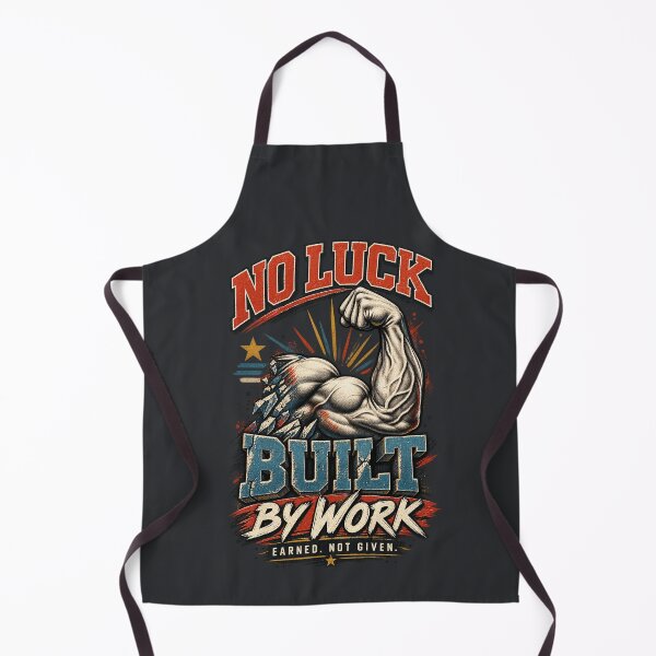 Item preview, No Luck Built By Work – Earned Not Given Motivational Fitness Design designed and sold by Williams Anderson.