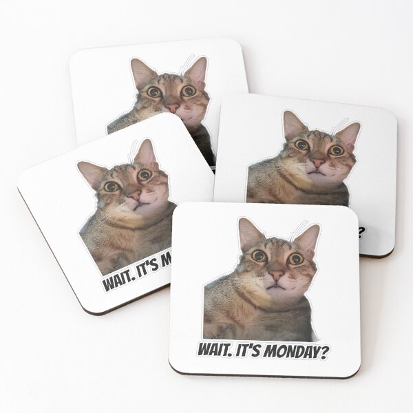 Item preview, Wait It's Monday? Shocked Cat Monday Mood designed and sold by MoodyCoCo.