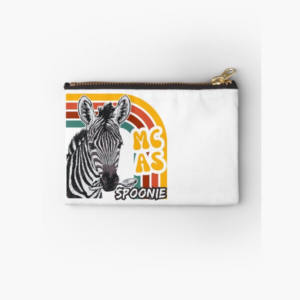 Item preview, MCAS Zebra Retro Spoonie Chronic Illness Awareness designed and sold by pulse_retail.