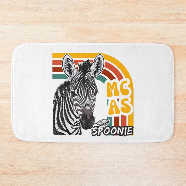 Item preview, MCAS Zebra Retro Spoonie Chronic Illness Awareness designed and sold by pulse_retail.
