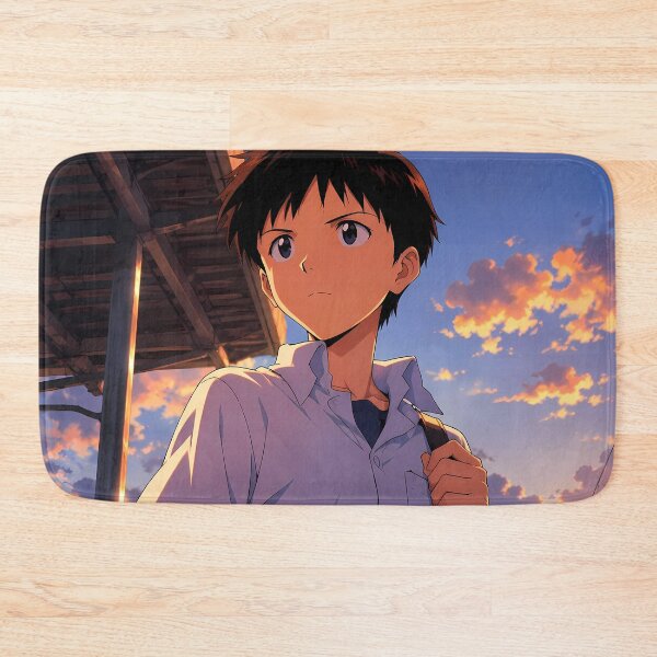 Artikelvorschau, Shinji Ikari Neon Genesis Evangelion Sunset Station Journey entworfen und verkauft von mildaclairmo.