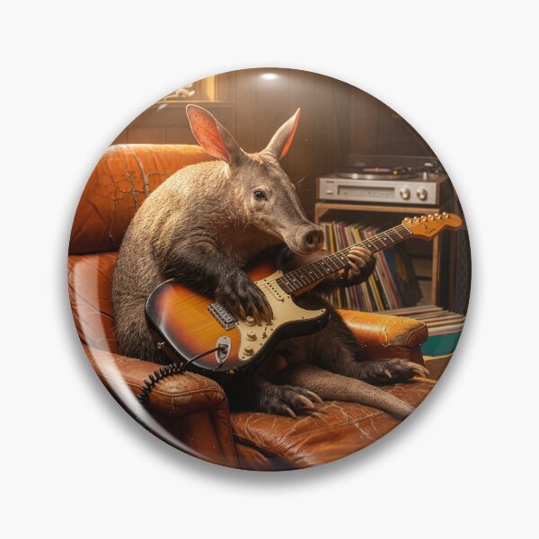 Item preview, Aardvark Plays a Gnarly Guitar Solo designed and sold by Tridentulus.