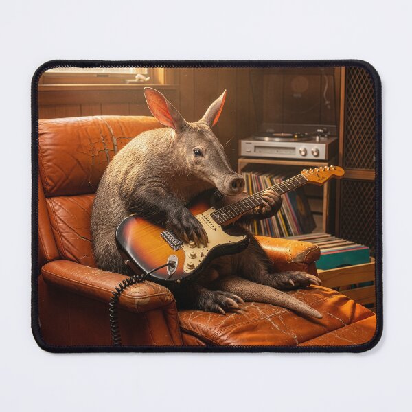 Item preview, Aardvark Plays a Gnarly Guitar Solo designed and sold by Tridentulus.