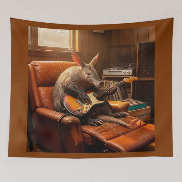 Item preview, Aardvark Plays a Gnarly Guitar Solo designed and sold by Tridentulus.