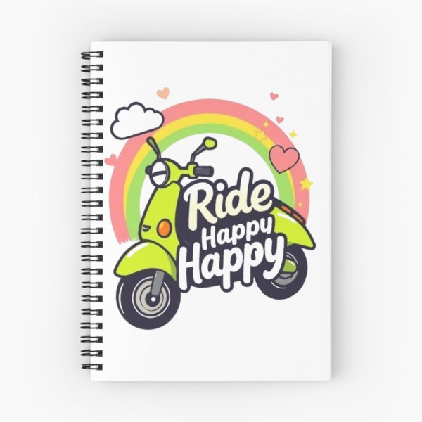Item preview, Lime Scooter Ride Happy Happy Rainbow – Cute Scooter Lover Design designed and sold by MystiColo.