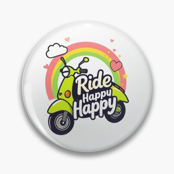 Item preview, Lime Scooter Ride Happy Happy Rainbow – Cute Scooter Lover Design designed and sold by MystiColo.