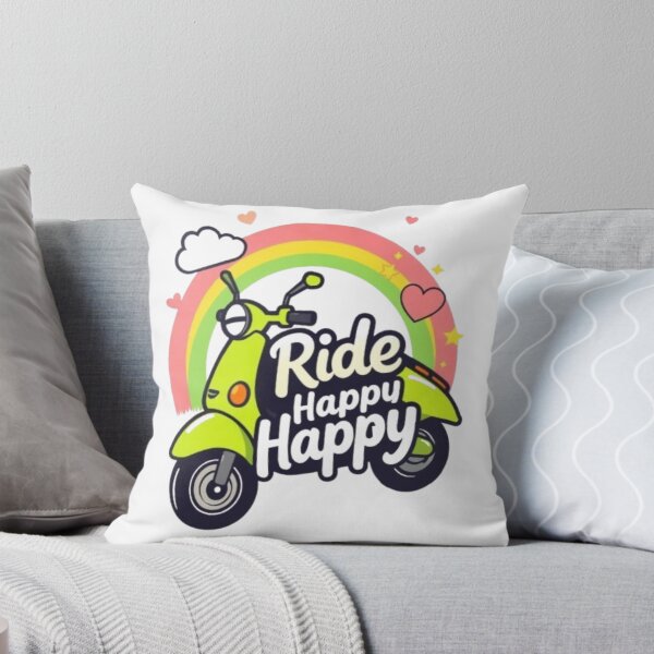 Item preview, Lime Scooter Ride Happy Happy Rainbow – Cute Scooter Lover Design designed and sold by MystiColo.