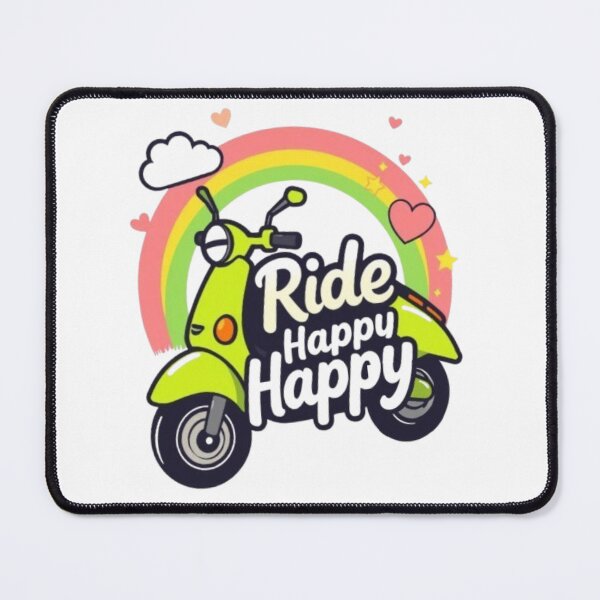 Item preview, Lime Scooter Ride Happy Happy Rainbow – Cute Scooter Lover Design designed and sold by MystiColo.