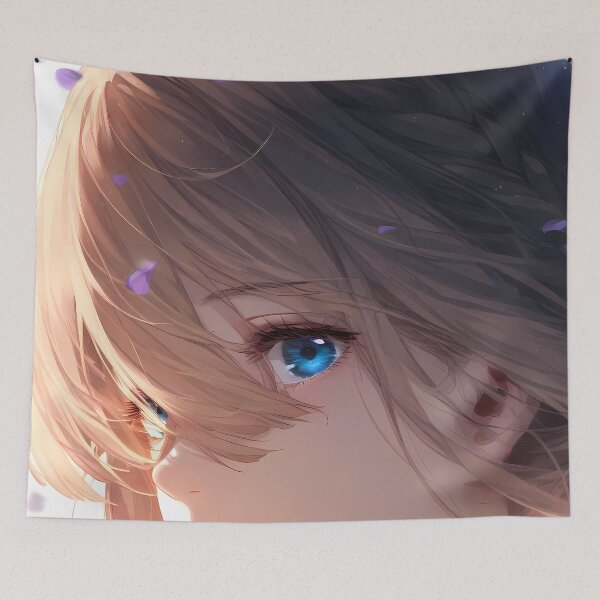 Item preview, Violet Evergarden Violet Evergarden Blue Eye Sunlit Petals designed and sold by BrianRayan.