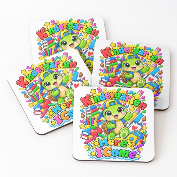 Item preview, Kindergarten Here I Come Cute Turtle Back to School designed and sold by QuiteOrbit.