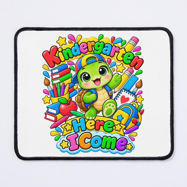 Item preview, Kindergarten Here I Come Cute Turtle Back to School designed and sold by QuiteOrbit.