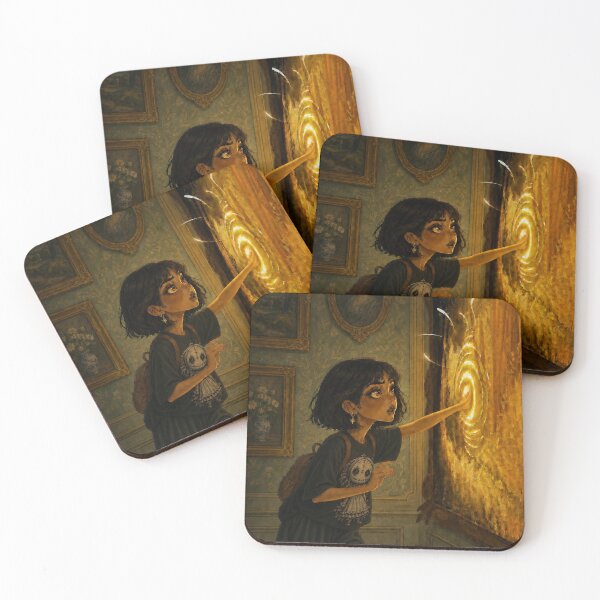 Item preview, Gothic Girl Entering Magical Portal – Dark Fantasy designed and sold by litleelseart.