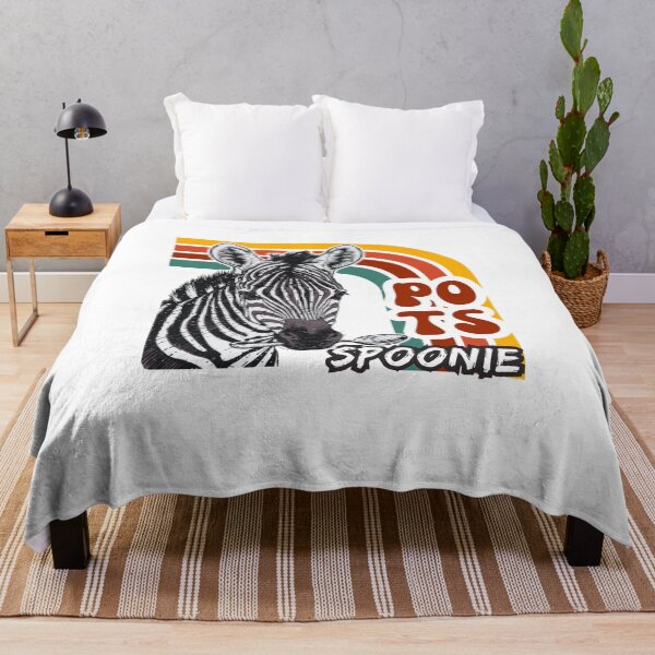 Item preview, POTS Zebra Retro Spoonie Chronic Illness Awareness designed and sold by pulse_retail.