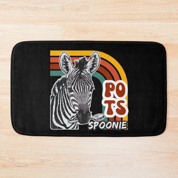 Item preview, POTS Zebra Retro Spoonie Chronic Illness Awareness designed and sold by pulse_retail.