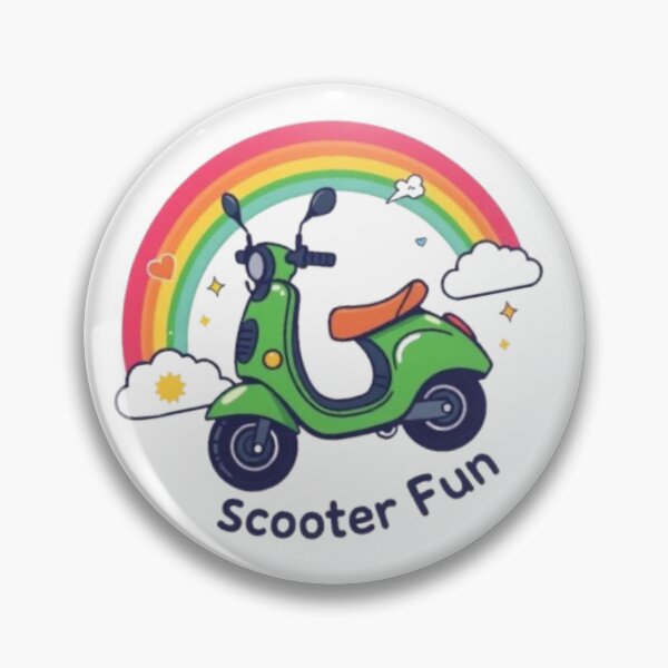 Item preview, Lime Scooter Fun Rainbow Design – Cute Green Scooter Adventure designed and sold by MystiColo.
