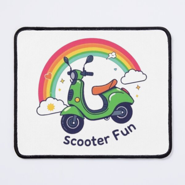 Item preview, Lime Scooter Fun Rainbow Design – Cute Green Scooter Adventure designed and sold by MystiColo.
