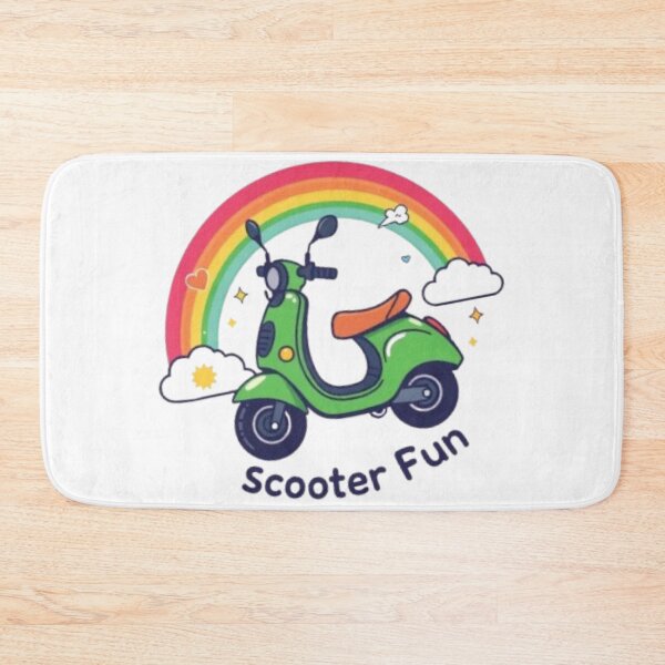Item preview, Lime Scooter Fun Rainbow Design – Cute Green Scooter Adventure designed and sold by MystiColo.