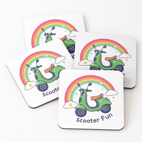 Item preview, Lime Scooter Fun Rainbow Design – Cute Green Scooter Adventure designed and sold by MystiColo.