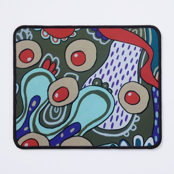 Item preview, Red Eyes | Psychedelic Alien Seascape Wall Art designed and sold by WonderwildArt.