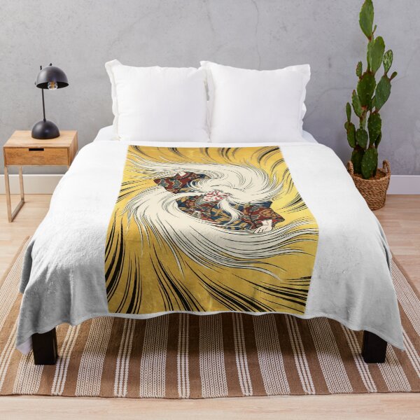 Item preview, White Hair Kabuki Lion Keburi Dance designed and sold by TokyoUkiyoHouse.