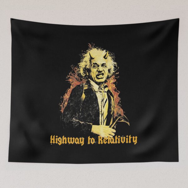 Item preview, Rocker Einstein – Highway to Relativity designed and sold by Nacho Average Designs.