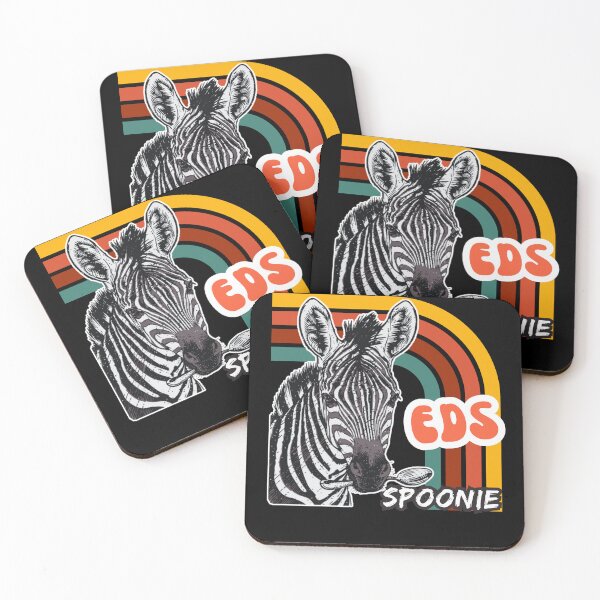 Item preview, EDS Zebra Retro Spoonie Chronic Illness Awareness designed and sold by pulse_retail.