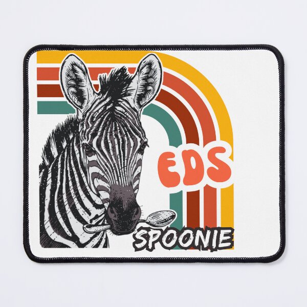 Item preview, EDS Zebra Retro Spoonie Chronic Illness Awareness designed and sold by pulse_retail.