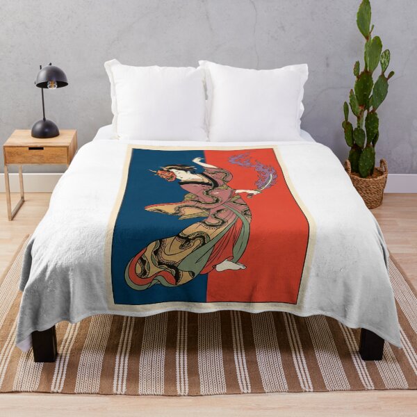 Item preview, Hannya Geisha with Flaming Dagger designed and sold by TokyoUkiyoHouse.