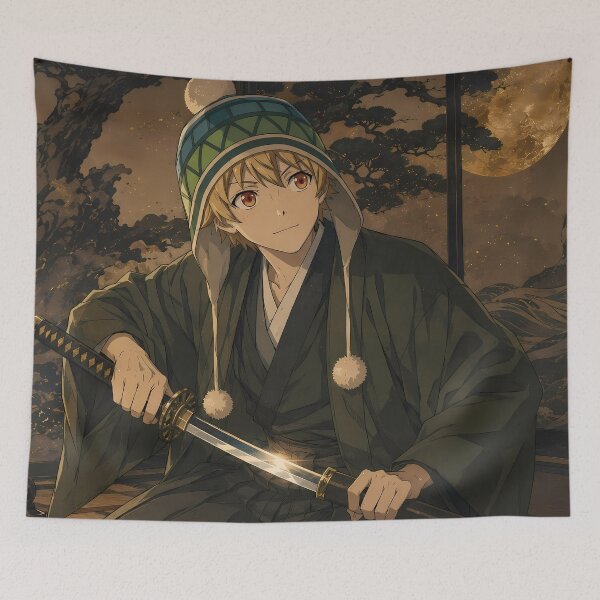 Item preview, Yukine Noragami Moonlit Katana Tatami Calm designed and sold by mildaclairmo.
