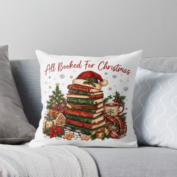 Item preview, All Booked for Christmas Cozy Book Lover designed and sold by varin-studio.