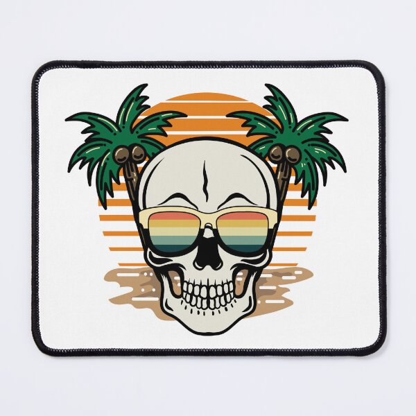 Item preview, Summer Vacation Skull designed and sold by Tickety Boo.