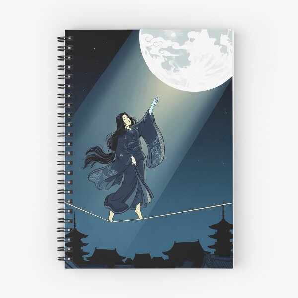 Item preview, Moonlight Tightrope Walker in Night Sky designed and sold by TokyoUkiyoHouse.
