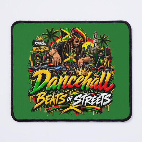 Item preview, Kingston Jamaica Dancehall DJ | Beats Of Streets Rasta Reggae designed and sold by digitalbob60.