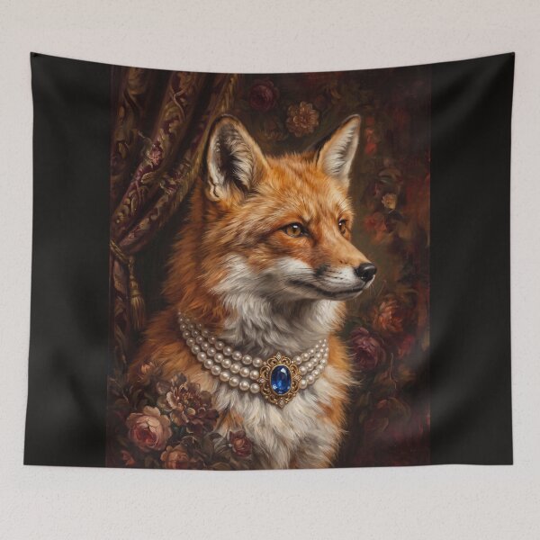 Item preview, Royal Red Fox Sapphire Necklace designed and sold by The Real Beast Art.