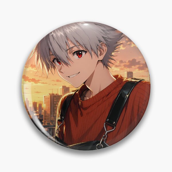Item preview, Kaworu Nagisa Neon Genesis Evangelion Sunset City Smile designed and sold by mildaclairmo.