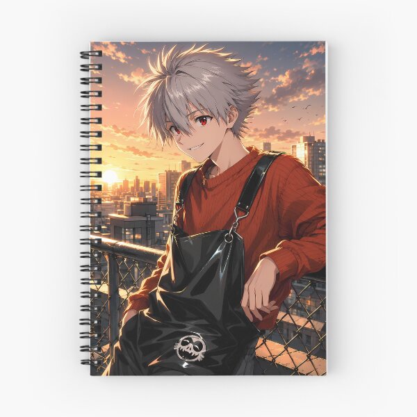 Item preview, Kaworu Nagisa Neon Genesis Evangelion Sunset City Smile designed and sold by mildaclairmo.