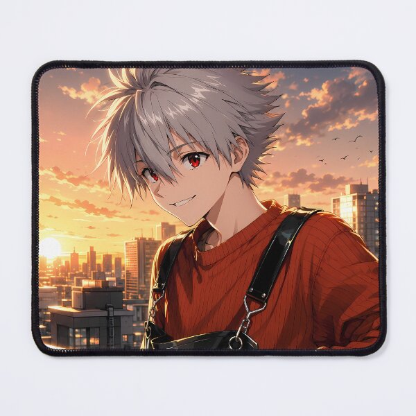 Item preview, Kaworu Nagisa Neon Genesis Evangelion Sunset City Smile designed and sold by mildaclairmo.