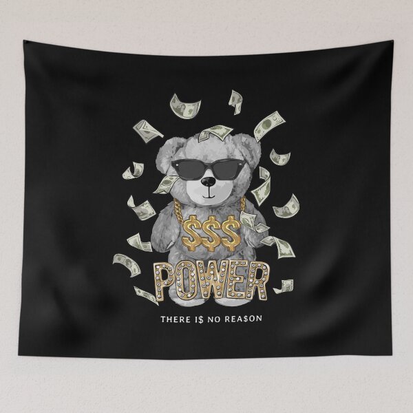 Item preview, Money Power Bear - Hip Hop Streetwear Hustle Aesthetic designed and sold by salfreary.