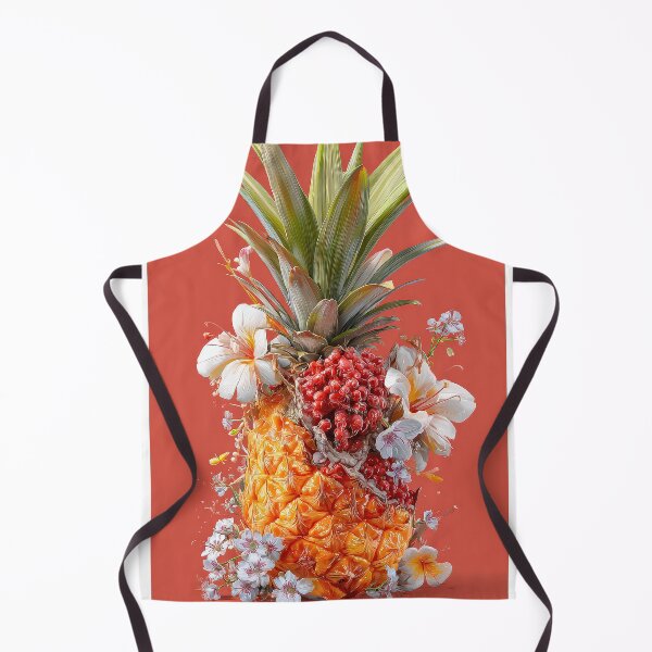 Item preview, Pineapple Tropical Fruits and Flowers designed and sold by Grafititee.