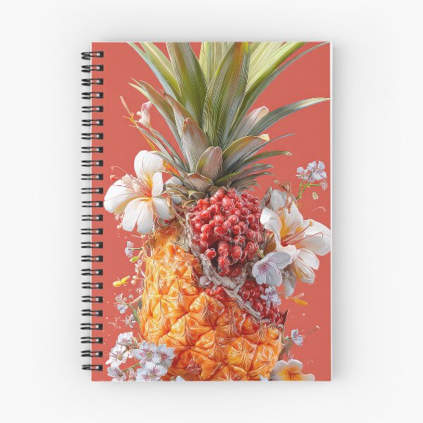 Item preview, Pineapple Tropical Fruits and Flowers designed and sold by Grafititee.