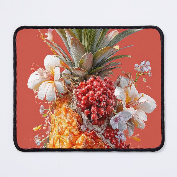 Item preview, Pineapple Tropical Fruits and Flowers designed and sold by Grafititee.