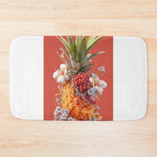 Item preview, Pineapple Tropical Fruits and Flowers designed and sold by Grafititee.