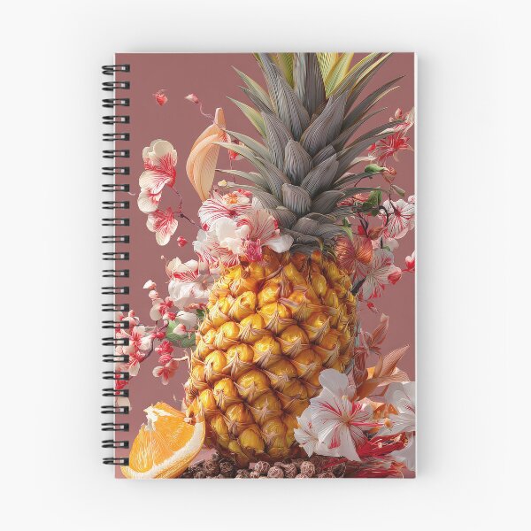 Item preview, Pineapple Tropical Fruits and Flowers designed and sold by Grafititee.