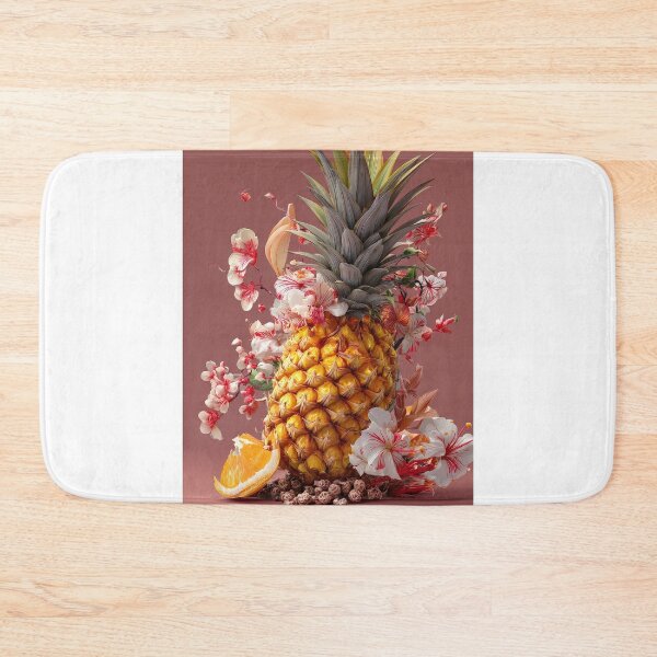 Item preview, Pineapple Tropical Fruits and Flowers designed and sold by Grafititee.