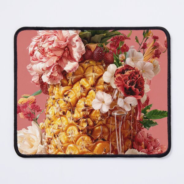 Item preview, Pineapple Tropical Fruits and Flowers designed and sold by Grafititee.