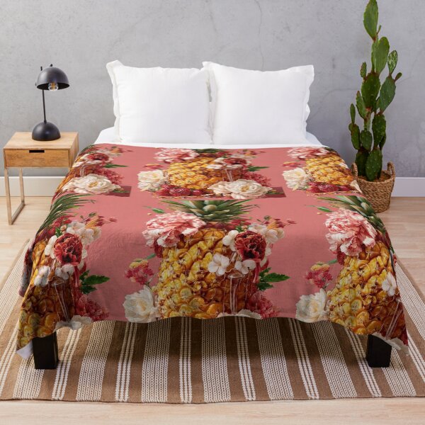 Item preview, Pineapple Tropical Fruits and Flowers designed and sold by Grafititee.