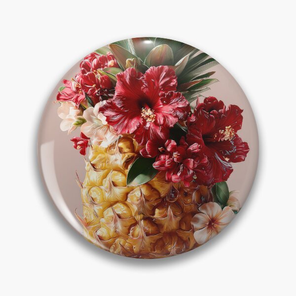 Item preview, Pineapple Tropical Fruits and Flowers designed and sold by Grafititee.