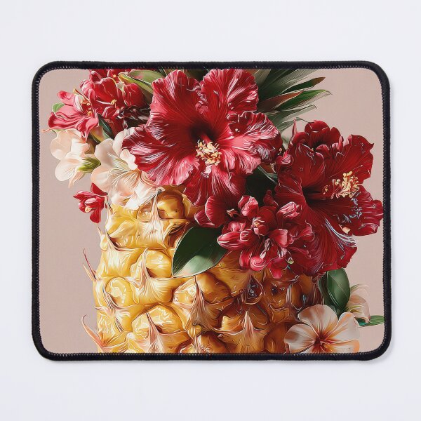 Item preview, Pineapple Tropical Fruits and Flowers designed and sold by Grafititee.